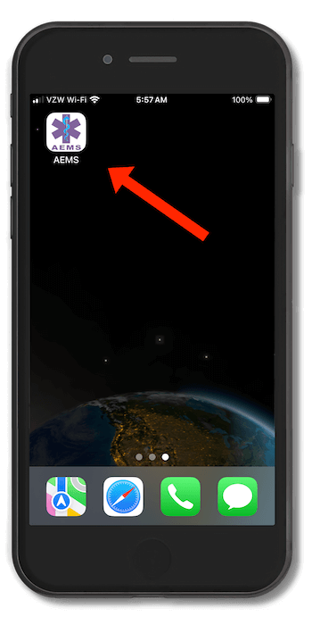 Installing AEMS Progressive Web App on iPhone - Step 4
